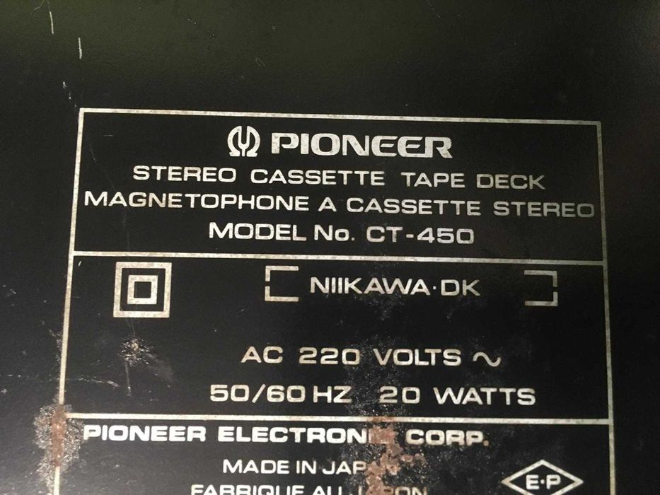PIONEER casetofon deck