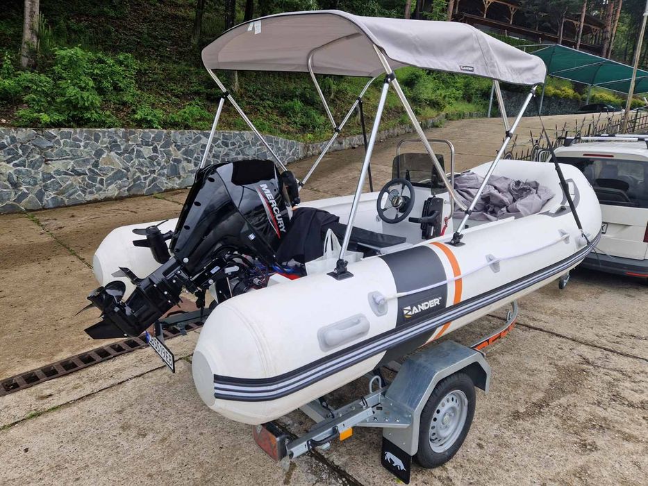 Алуминиев RIB 470 с MERCURY F30ELPT и колесар RESPO