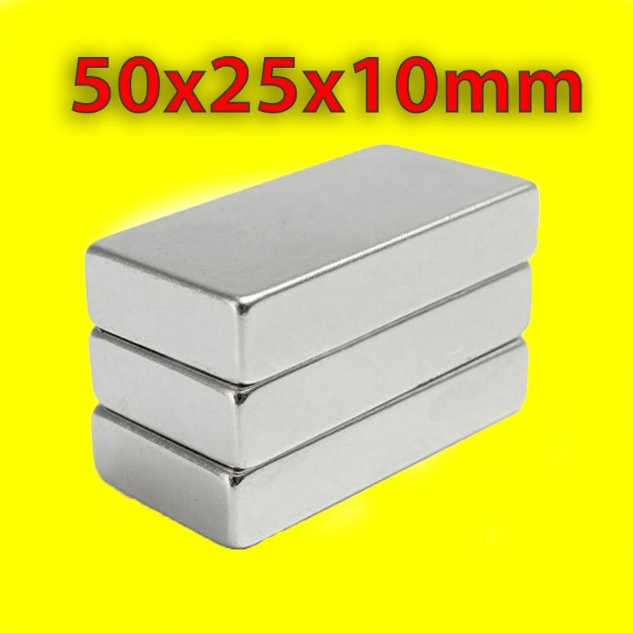 50x25x10mm МАГНИТ-40кг. неодимов N52, Neodymium magnet NdFeB magnit