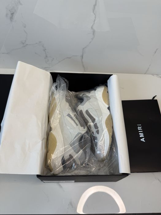 Amiri Bone Runner White/Black Full Box
