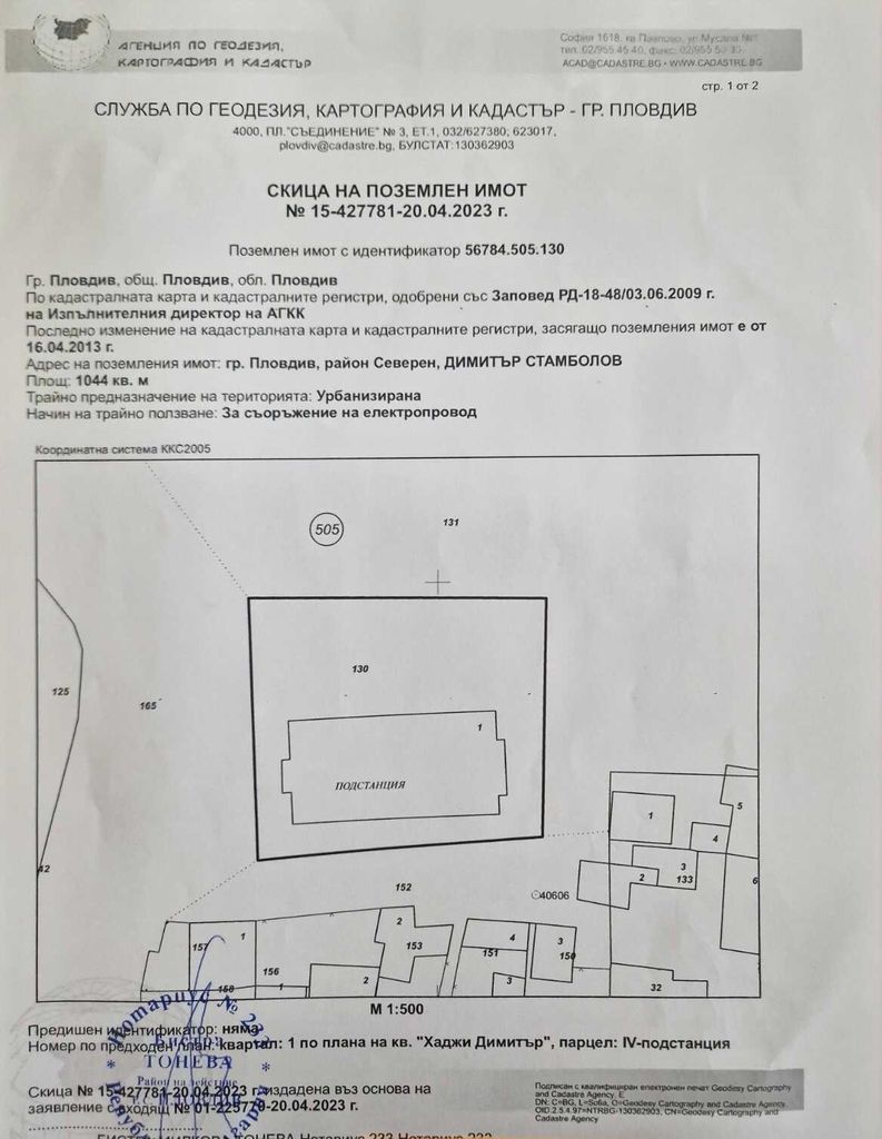 Продава се Парцел в Пловдив, Кършияка - 1362 кв.м за 265 €/кв.м - Снимка #1