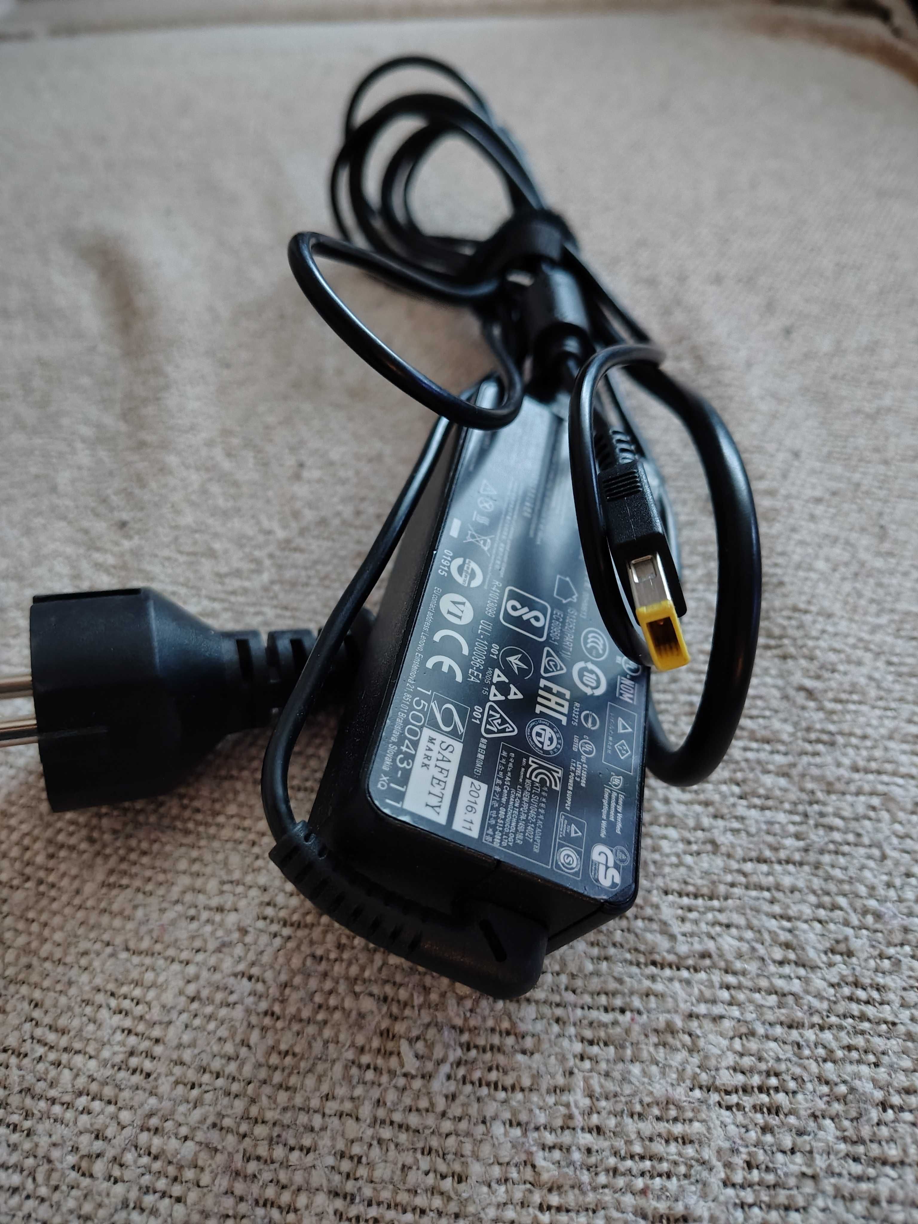 Зарядно за лаптоп Lenovo 20V - 2.25A - 45W с правоъгълна букса