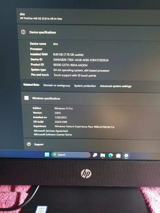 Calculator HP ProOne 440 G5 24 inch AllInOne