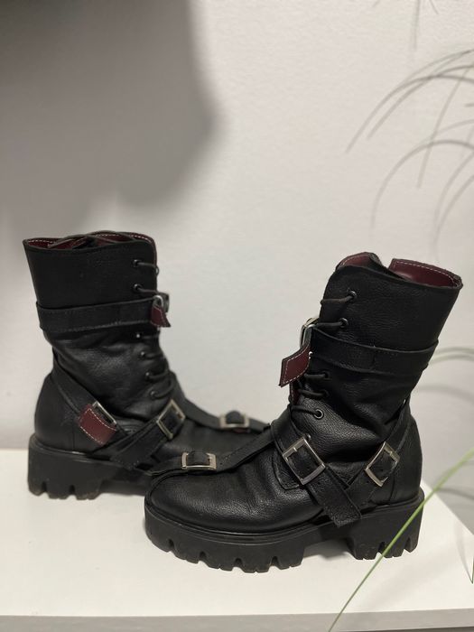 Cizme din piele , 36 impecabil.