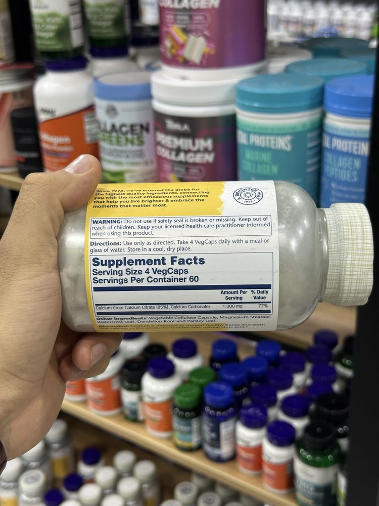 Solaray Calcium Citrate 1000 mg per serving 240 капсул