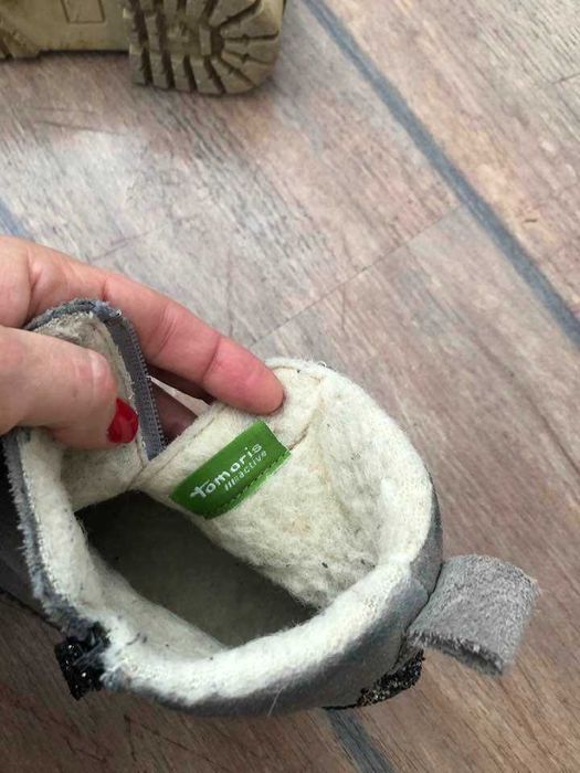 боти от естествен велур Tamaris