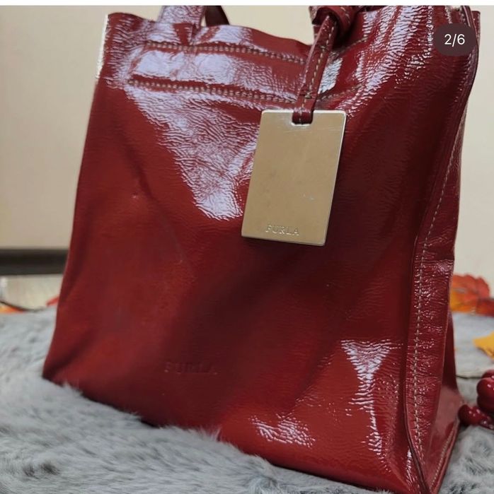 Furla чанта естествена кожа