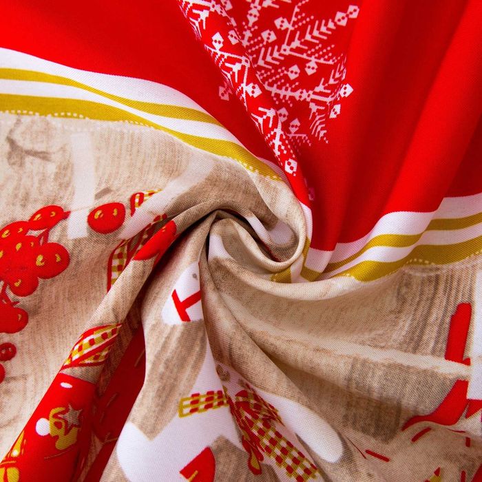 Новогодняя скатерть «Домашний уют» 145×220 см и 145×260см.