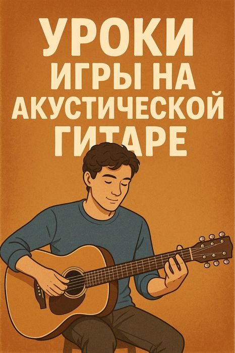 Обучение игре на акустической гитаре.