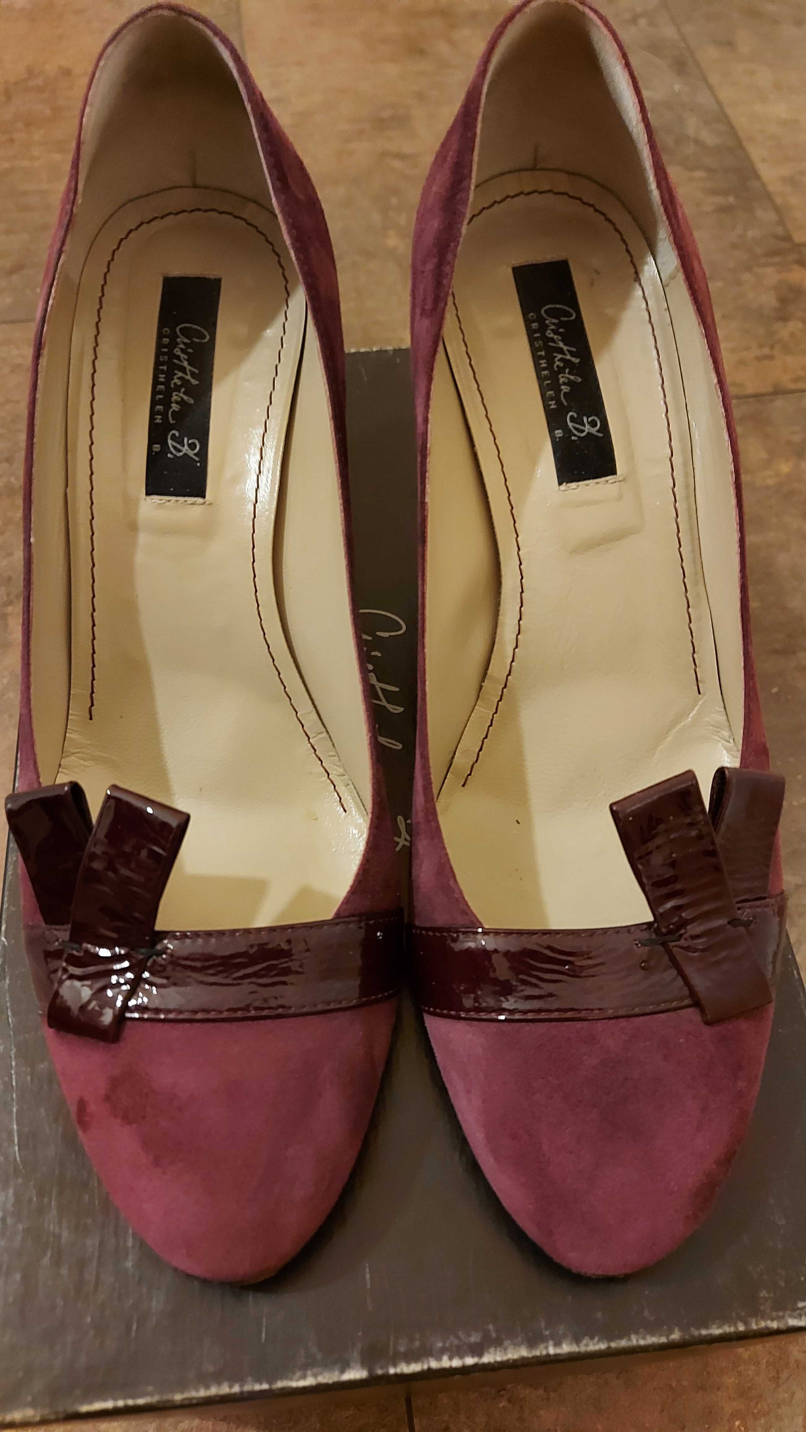 Дамски обувки Christhelen B., 39 номер, естествена кожа и велур