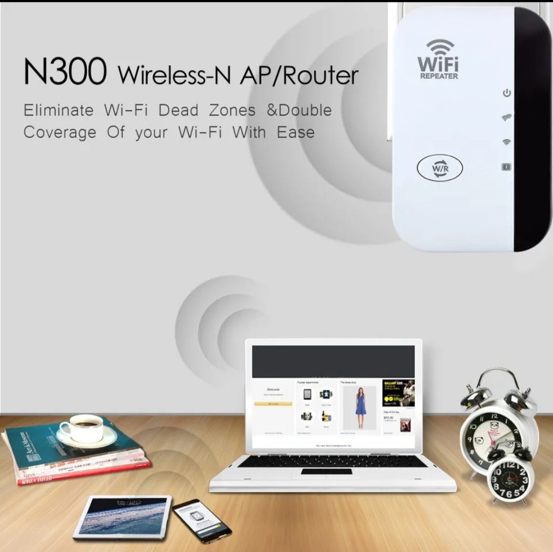 WiFi Repeater, 300 Mbps, 2.4 GH