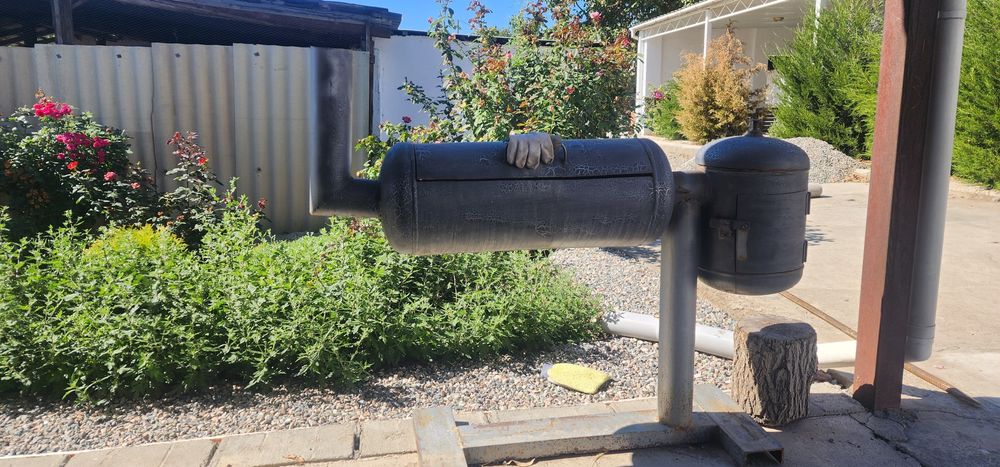 Мангал из газового балона