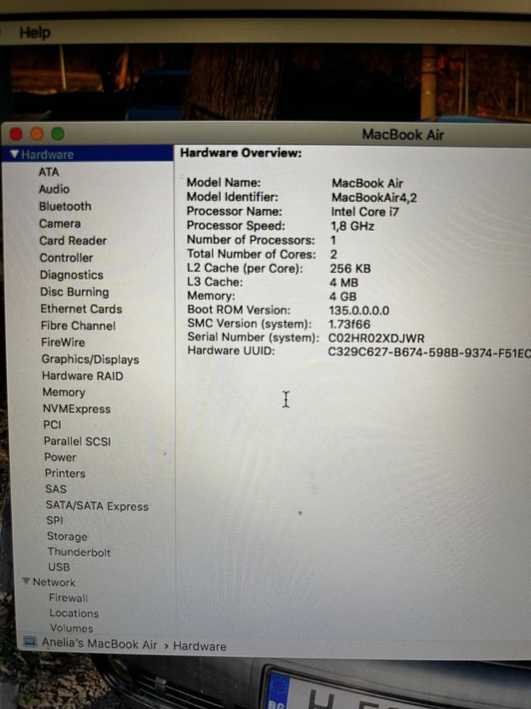 Apple "MacBook air" (Mid 2011/13,3 inch)