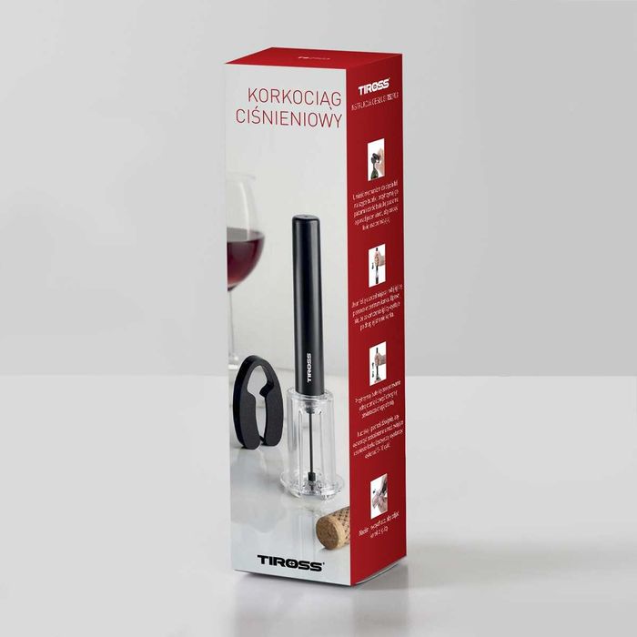 TIROSS POMPA cu ac deschidere dop TIRBUSON STICLA DE VIN - manuala nou