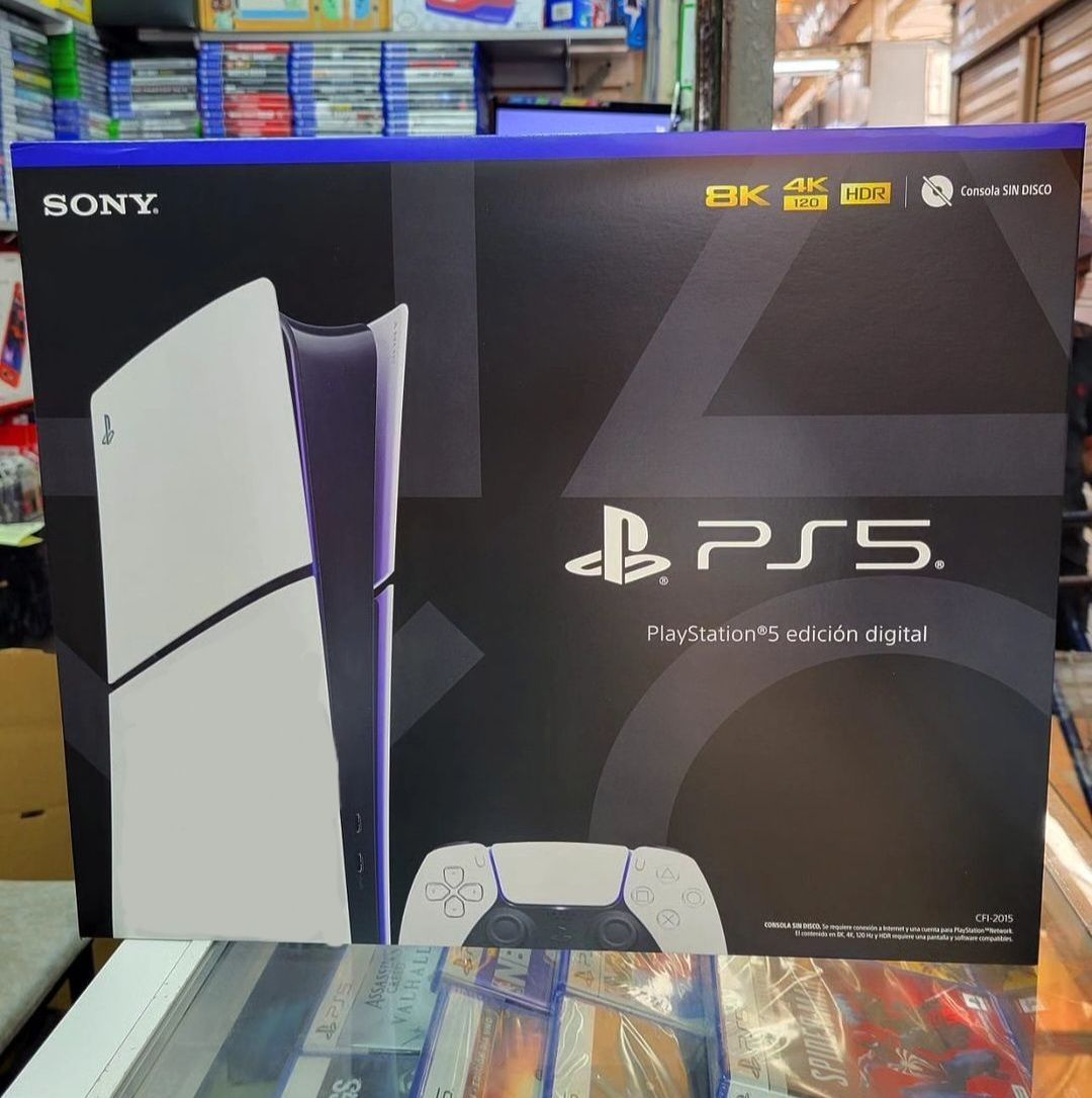 Новая PS5 1TB SLIM/с ИГРАМИ ТОП приставка Digital/без дисковода