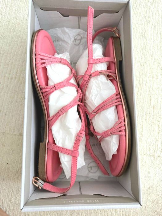 Sandale din piele naturala Tamaris