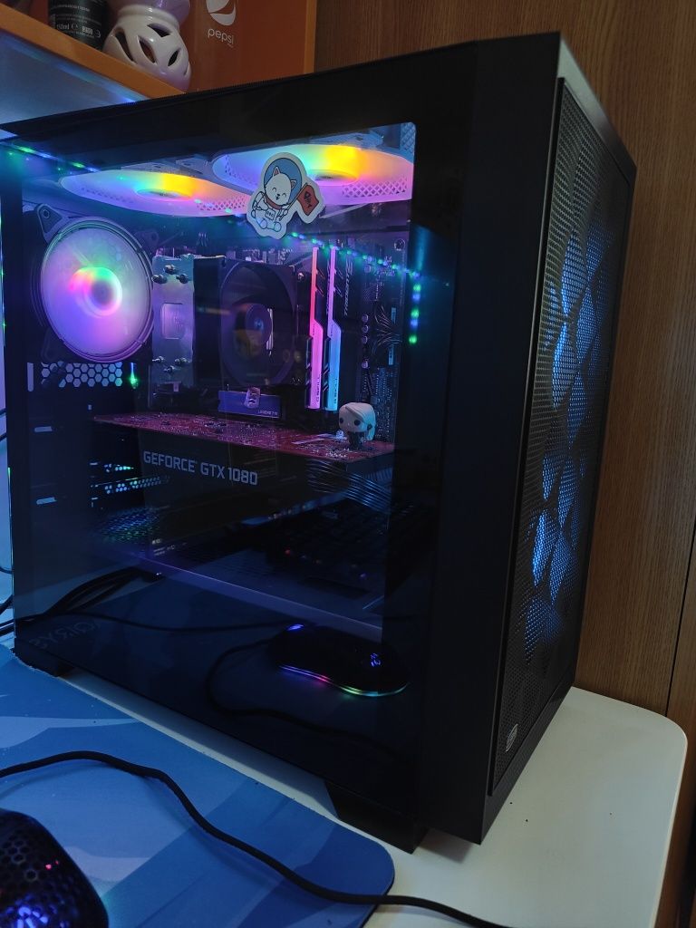 Setup Gaming Ryzen 5 + GTX 1080 | 32GB RGB | 144Hz | Gata de jocuri