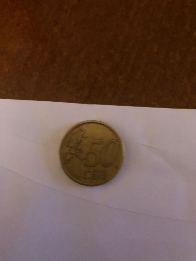 Moneda 50 euro cent de colectie anul 2002