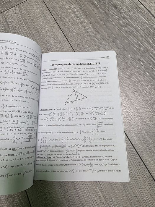 Culegere matematică bacalaureat