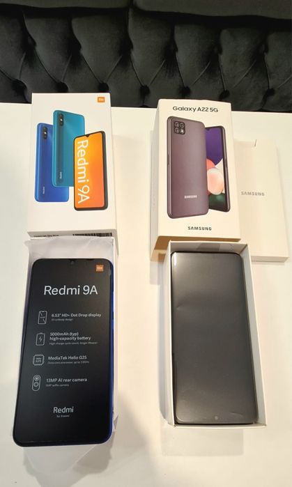 Samsung Galaxy A22 5g si Redmi 9a pachet
