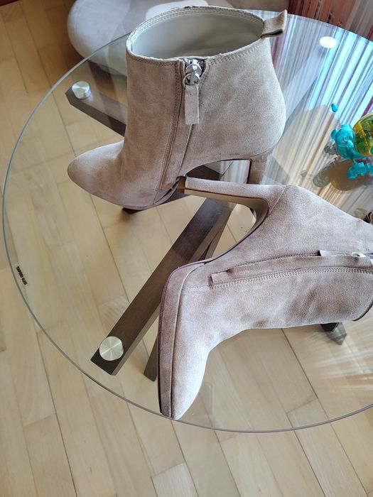 Botine dama Zara mărimea 40 piele întoarsă