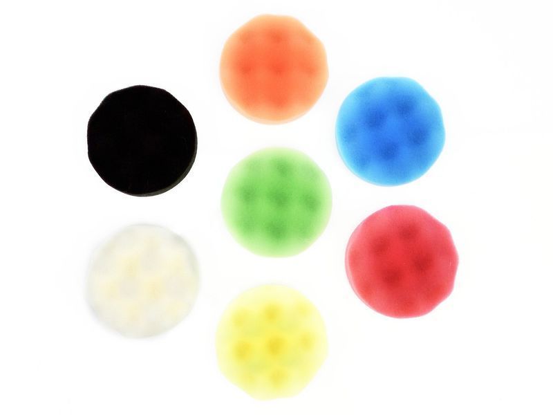 комплект резервни гъби за полираща машина 80 мм 9 части