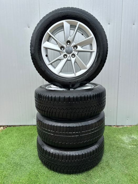 Set Jante aliaj originale Audi R16 + anvelope Iarna