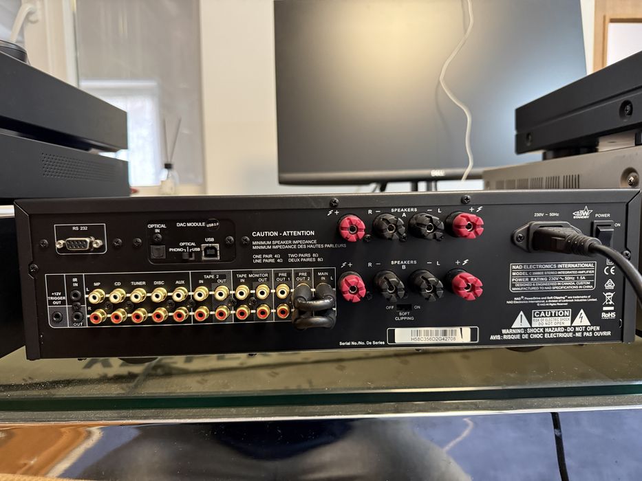 Amplificator NAD C356BEE,120W/4/80W RMS/8,Telecomanda,Optical In,USB