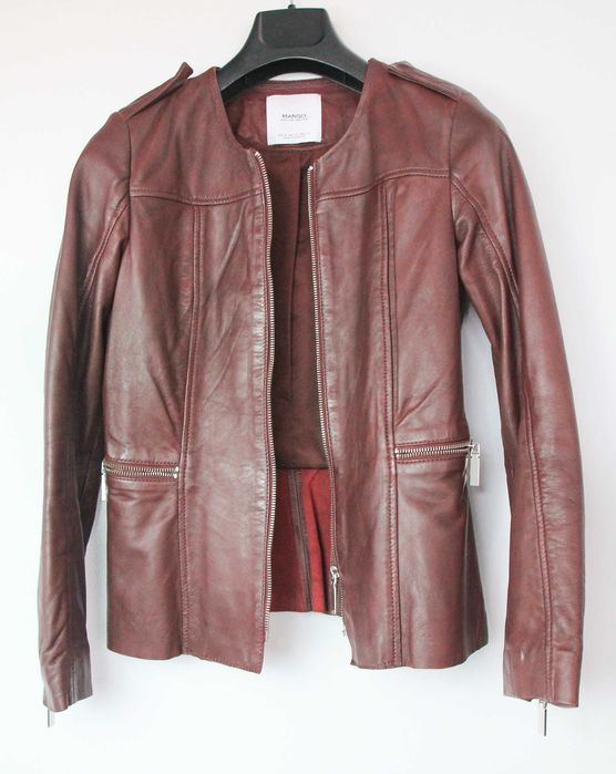 Дамско кожено яке Mango S