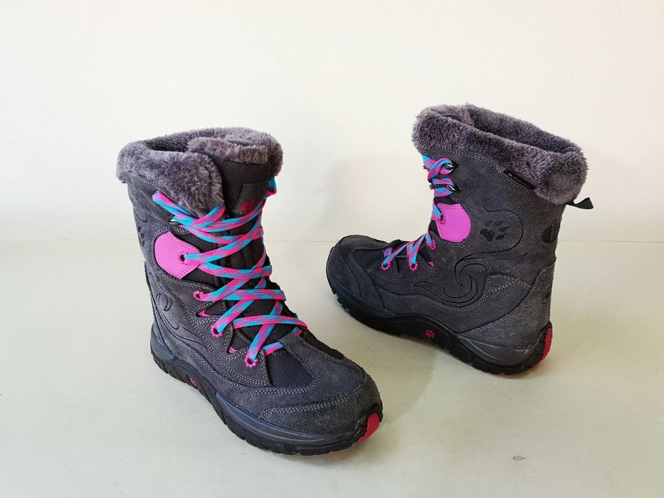 Bocanci Piele Moonboot copii 34 35 Ghete Imblanite Jack Wofskin Ca NOI