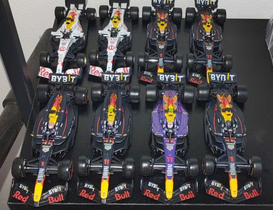 Machete Bburago 1/43, DOAR set, McLaren, Red Bull, Ferrari, Mercedes