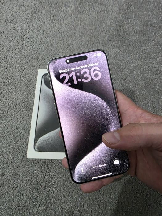 Vand iphone 15 pro max 256gb, white titanium