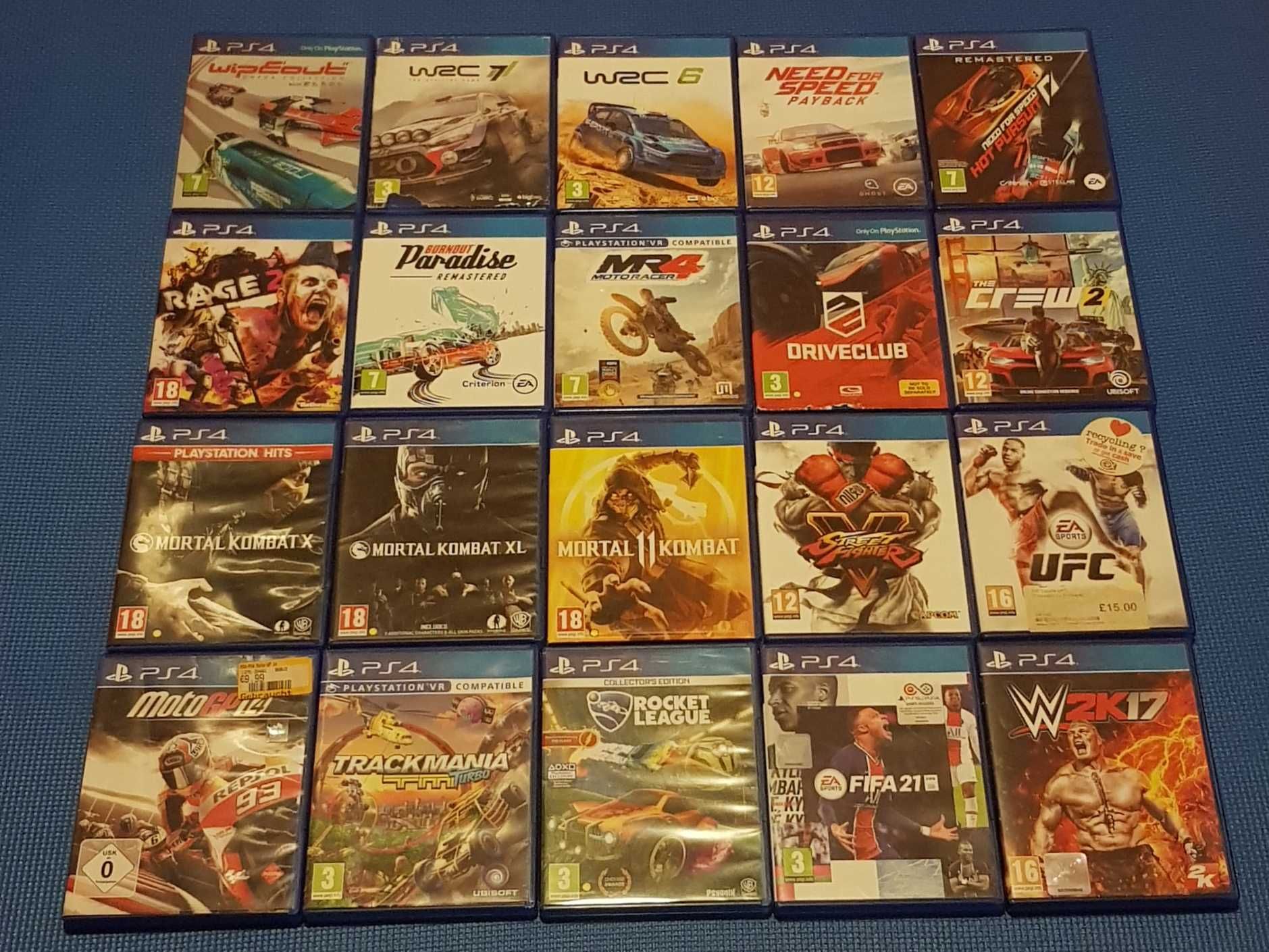 Mortal kombat,nfs,wrc ps 4+ multe altele