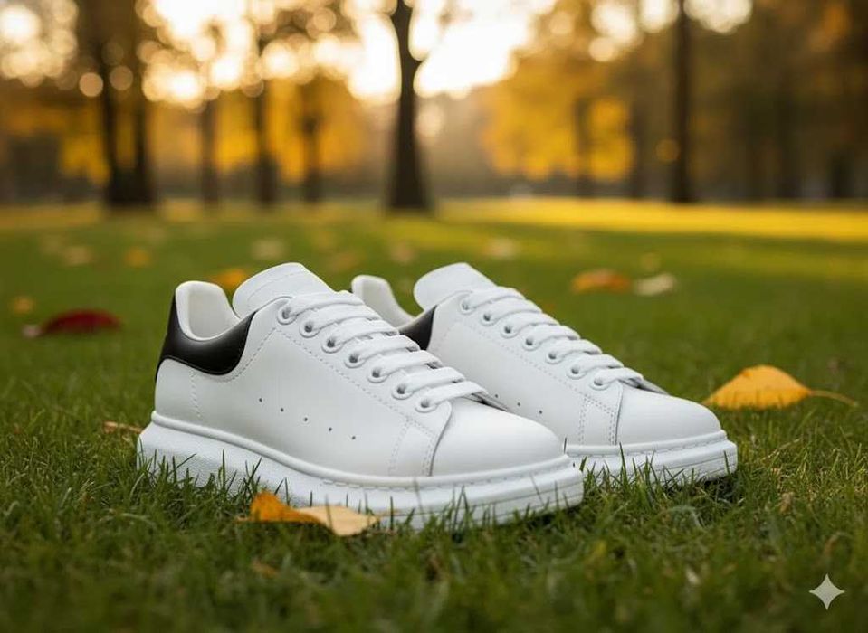 Adidasi Alexander Mc Q u e e n Alb - Adidasi Unisex