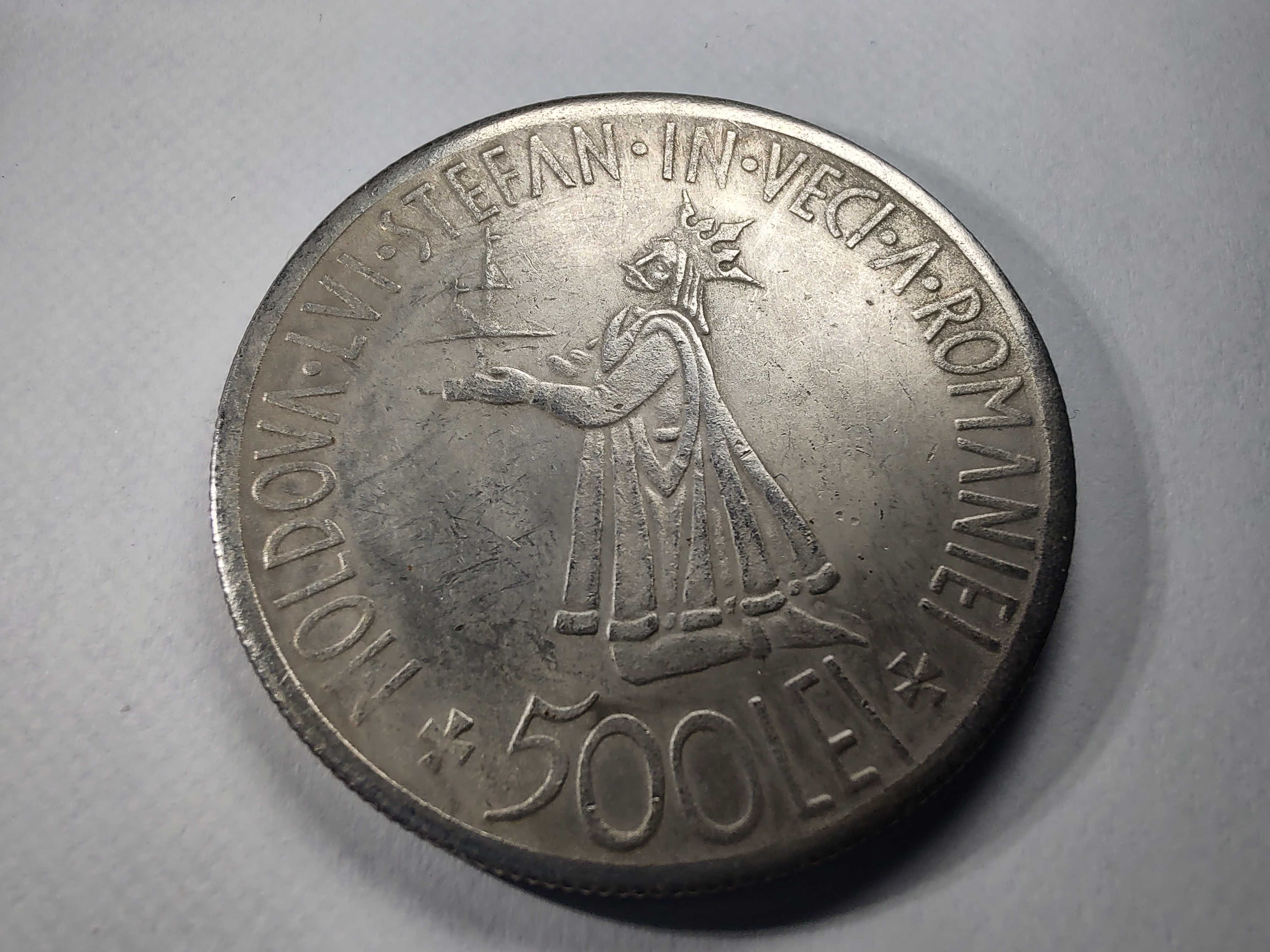 [Replica] Moneda 5 lei Carol I 1880, 100.000 lei 1946, 500 lei 1941