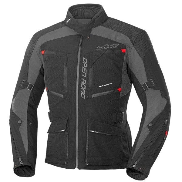 Geaca moto BUSE model OPEN ROAD,material textil,protectii coate /spate