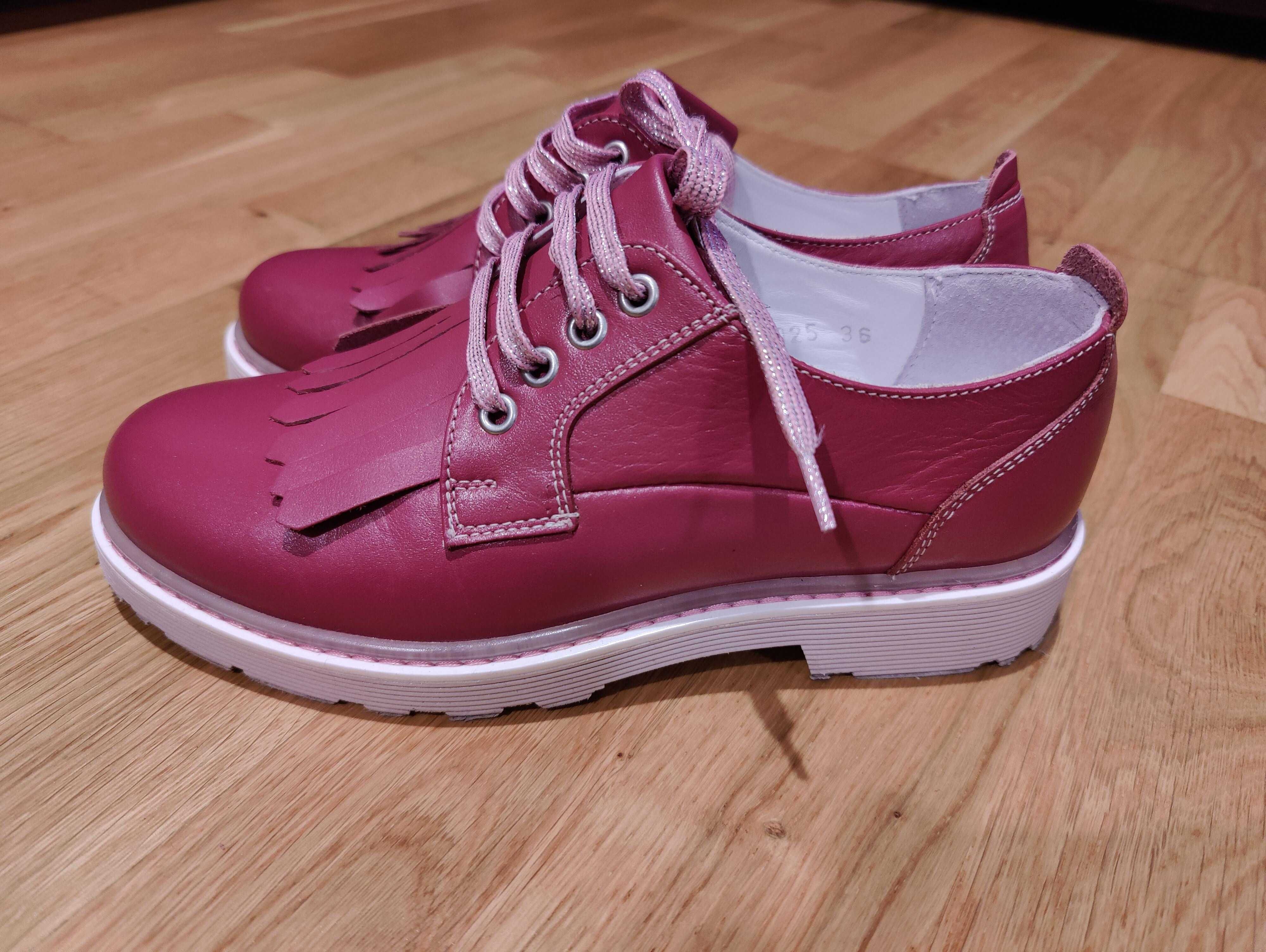 Pantofi Marelbo roz de dama 36 - piele naturala - noi