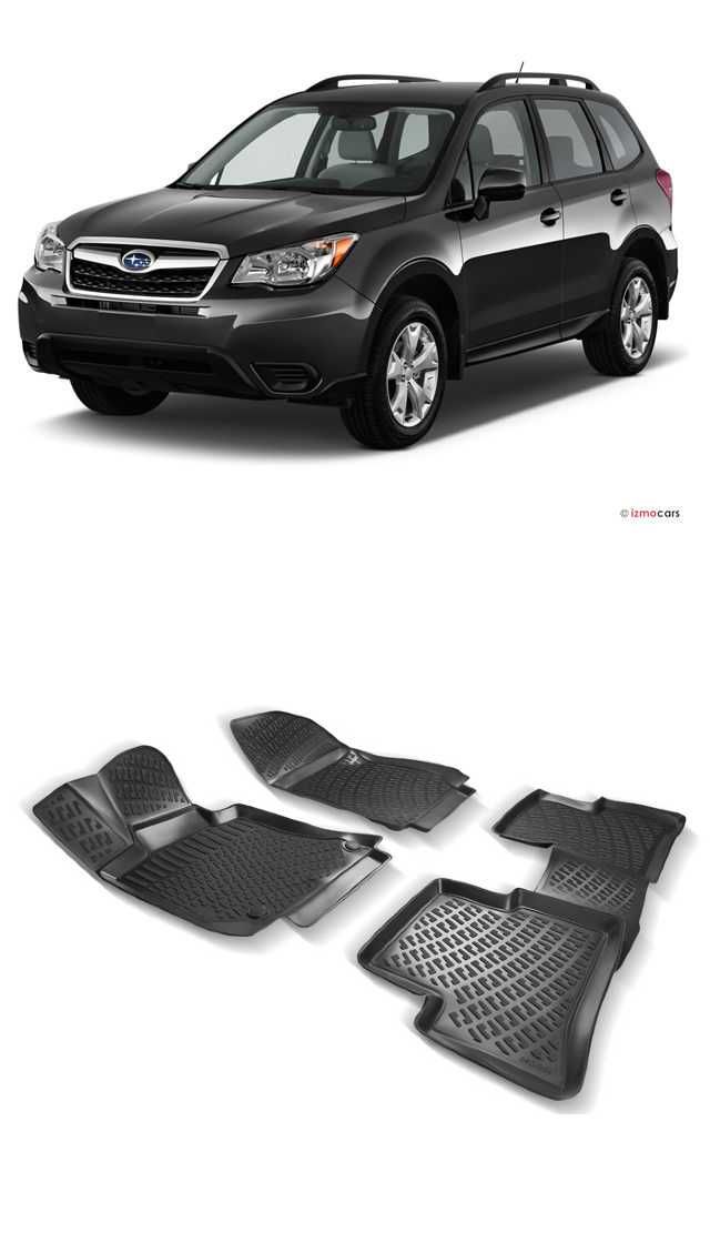 Гумени стелки RizLine съвместими с Subaru Forester 2014-2018