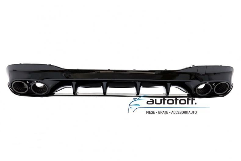 Difuzor bara spate Mercedes CLA W118 X118 C118 AMG Line (2018+) Black Look