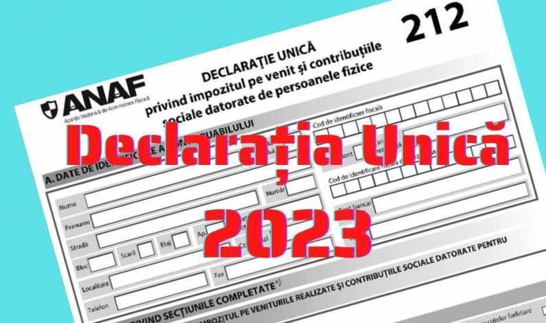 Declaratia Unică 2023