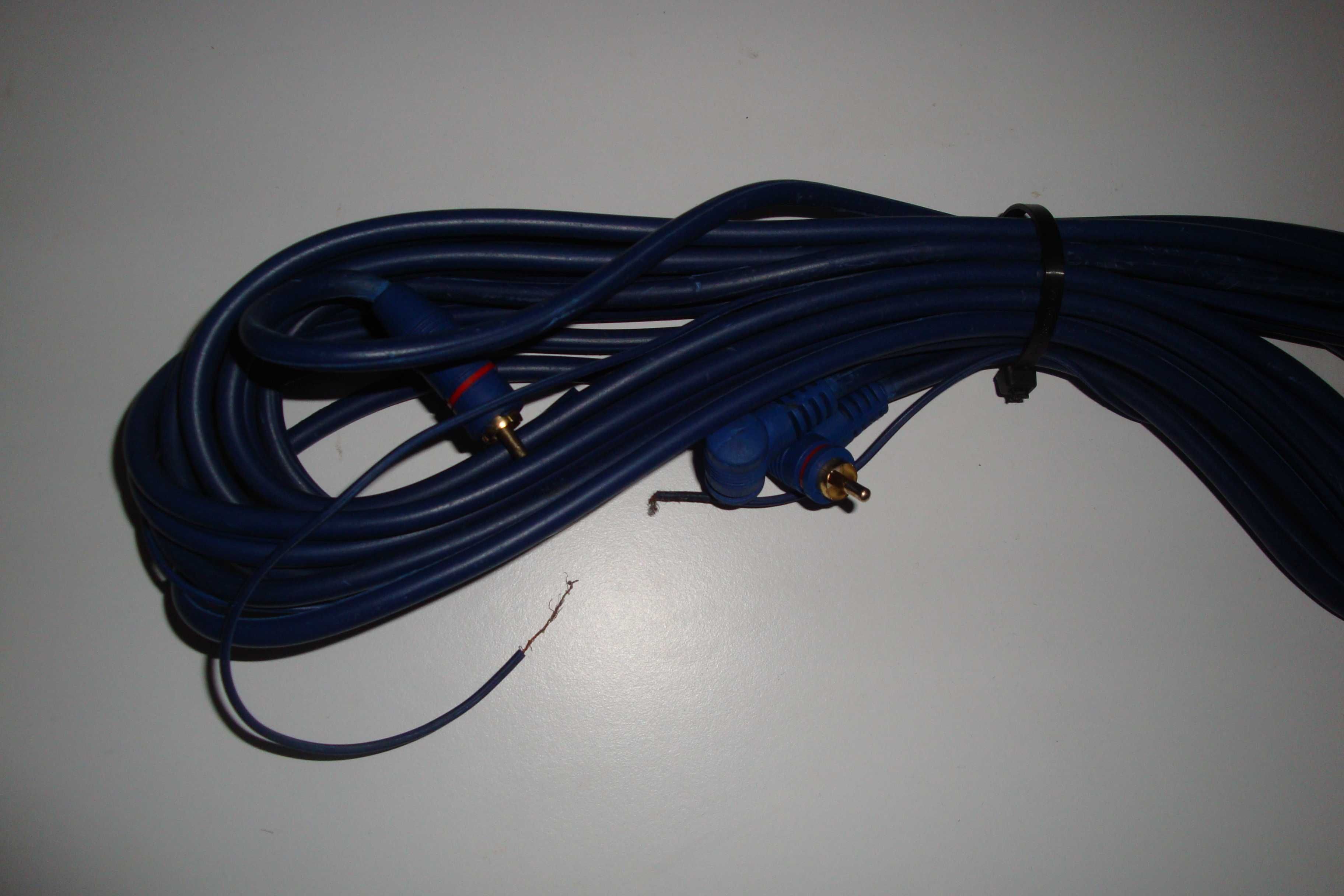 cablu semnal audio pentru amplificator auto rca 5m cu remote