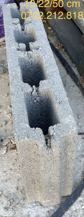 Boltari din beton cu latime de 10 cm x22h x50 Lungime