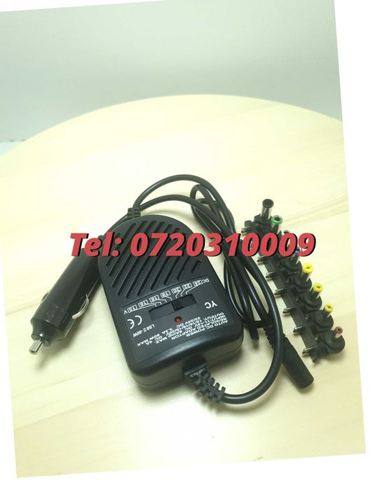 Alimentator Auto Universal Laptop12v 8 Capete Schimb