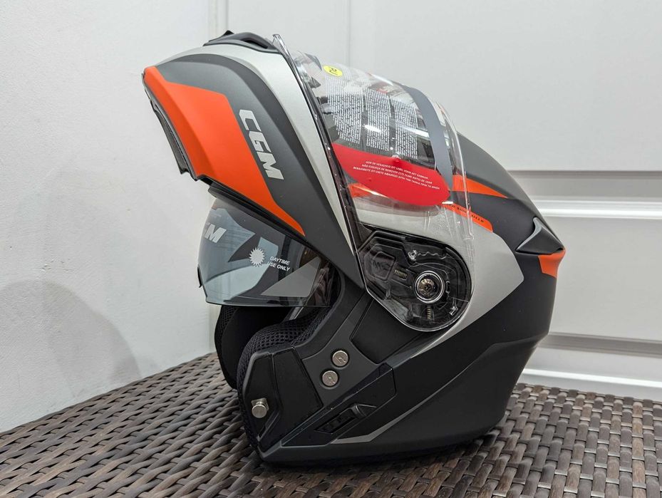 Casca moto CGM 508, marime S si M - flip-up, ochelari de soare
