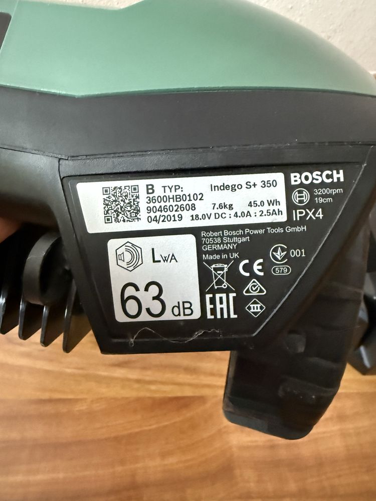 Robot de tuns iarba Bosch indego s+ 350