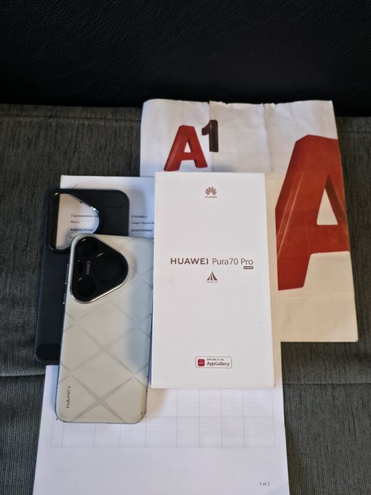 КАТО НОВ 512GB Huawei Pura 70 Pro Гаранция от A1 до '26 White / Бял