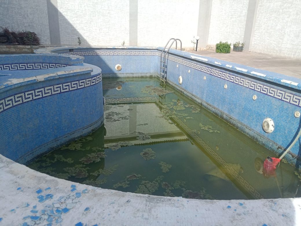 Обслуживание ремонт реставрация  бассейна химчистка Фуга.