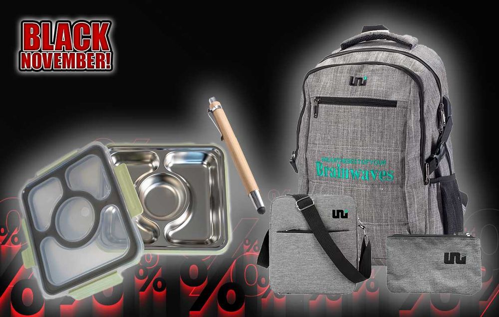 Раница с USB, кутия за обяд и още - ЧЕРЕН МЕСЕЦ