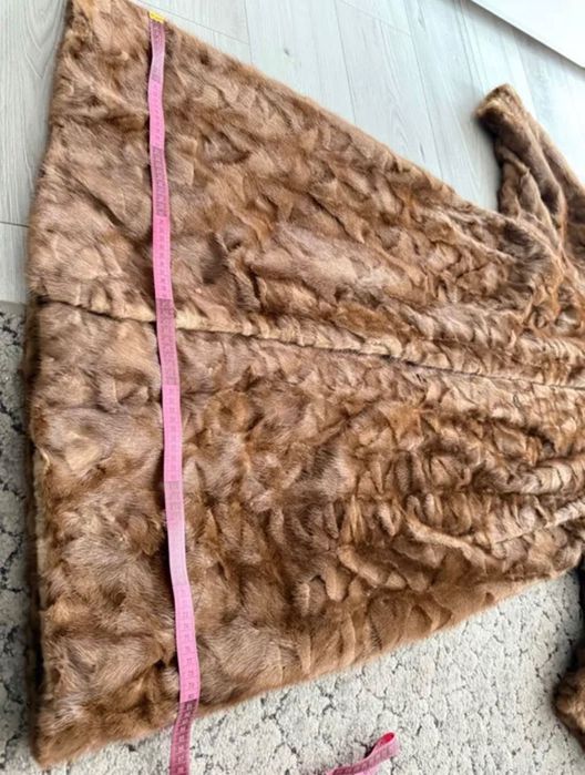 Уникално женско дълго палто от естествена кожа- необличано!