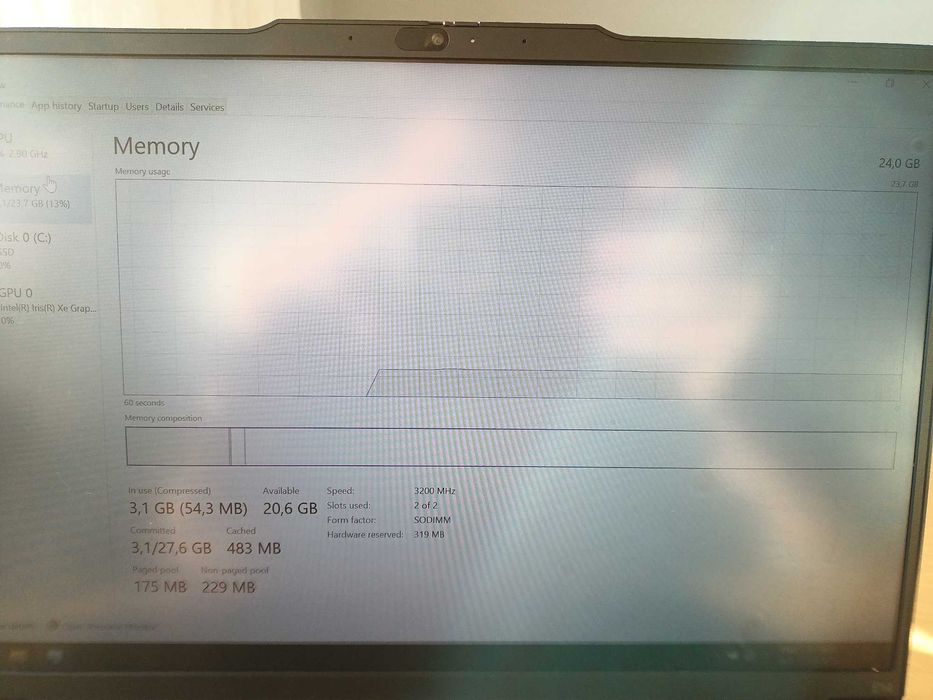 Лаптоп Lenovo E14 Core i7 13th Gen 24 GB RAM